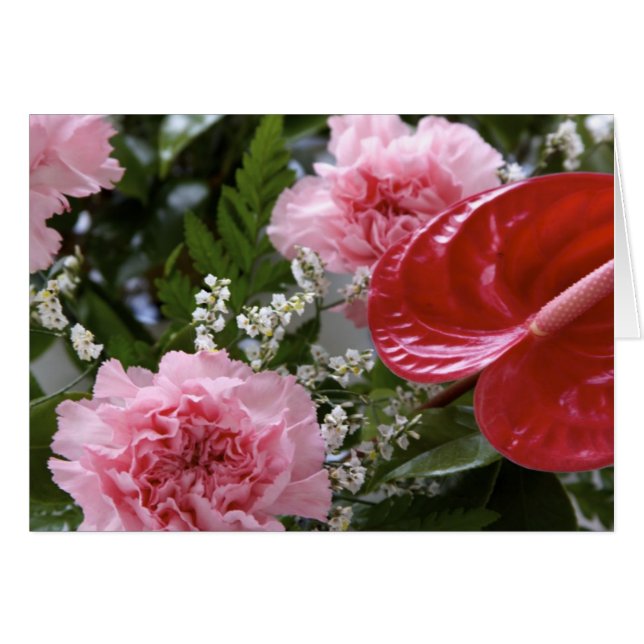 Carte Bouquet Fleurs (Devant Horizontal)