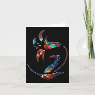 Carte Bouquet Fleurs Cinq Sticker