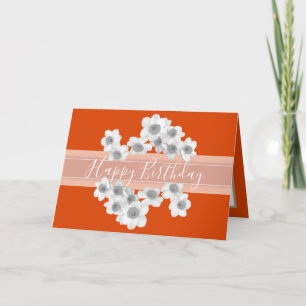 Carte Bouquet floral Daffodil Fleurs Chic Girl Anniversa
