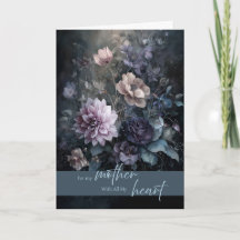 Bouquet floral sombre élégant pour la fête des Mèr