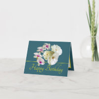 Bouquet jaune vert Roses blanches Orchidées Annive