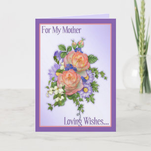Carte Bouquet rose