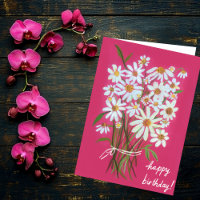 Bouquet Rose Daisy Customisez-le ! JOYEUX ANNIVERS