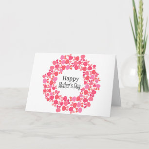 Carte Bouquet rose pour la fête des mères