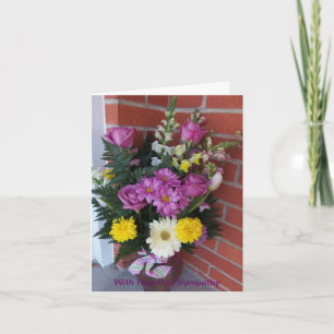 Carte Bouquets de fleurs, Sympathie du coeur, Elle
