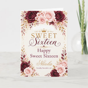 Carte Bourgogne, Rose Pâle, Champagne Sweet Sixteen