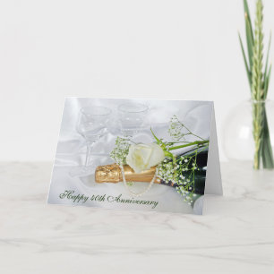 Carte Bouteille de Champagne pour le 40e Anniversaire, P