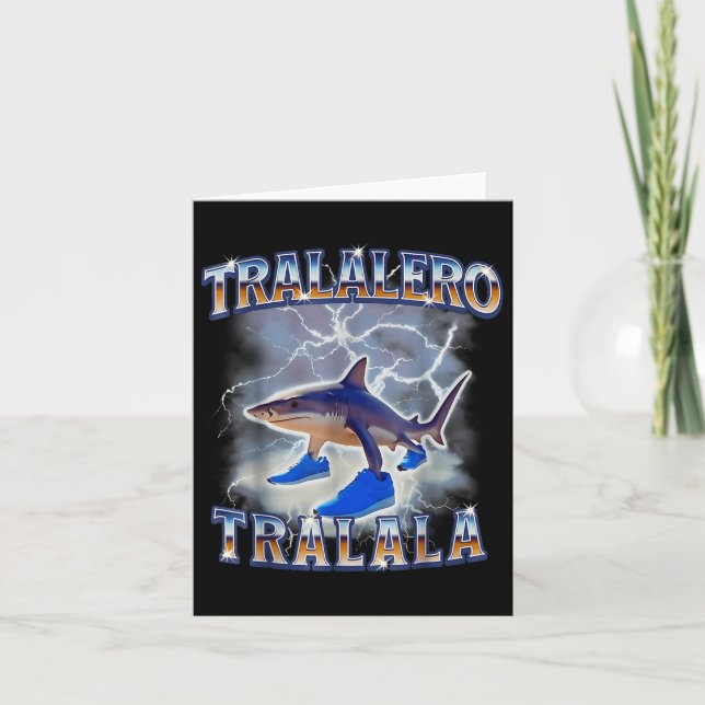 Carte Bouteille de mème de requin Tralalero Tralala (Devant)