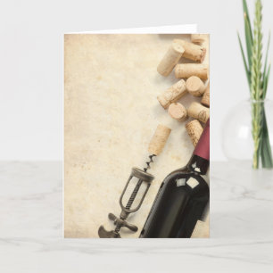 Carte Bouteille de vin