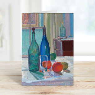 Carte Bouteilles et Oranges bleues et vertes   Spencer G