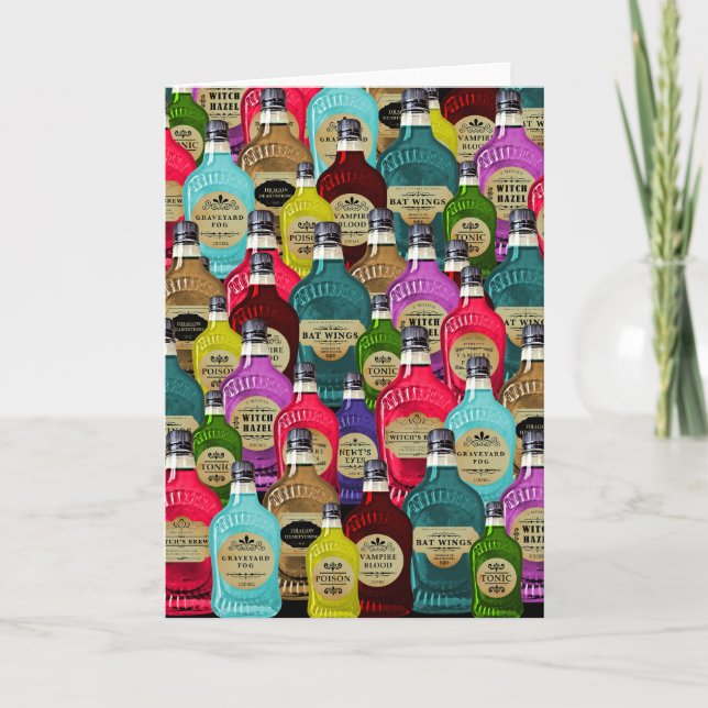Carte Bouteilles Toniques Apothécaires Docteur en sorciè (Devant)