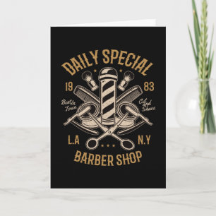 Carte Boutique Barber Spécial Quotidien