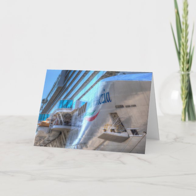 Carte Bow bateau de croisière de luxe (Devant)