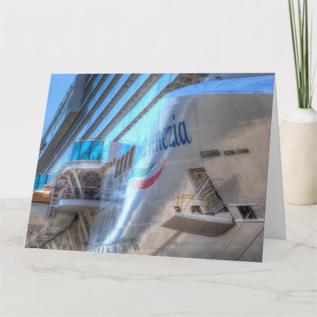 Carte Bow bateau de croisière de luxe (Devant)