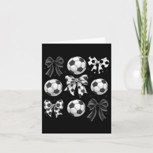 Carte Bow de foot-ball Rétro, jour de match, maman foot-
