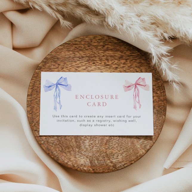 Carte Bow Enclôture Genre Révéler Personnalisé Ins (Créateur téléchargé)