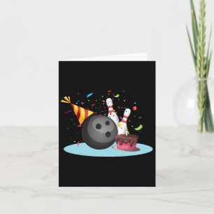 Carte Bowling Anniversaire Fête de Bowling Joyeux Annive
