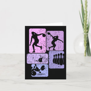 Carte Bowling Bowler filles femmes