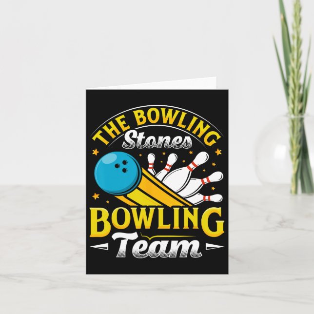 Carte Bowling Bowling Stones Funny Bowlers Bowling L (Devant)