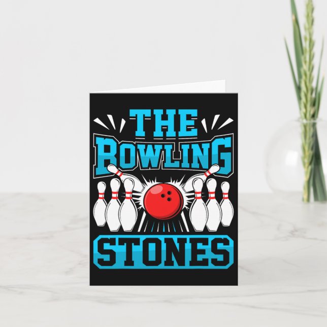 Carte Bowling Bowling Stones Funny Bowlers Bowling L (Devant)