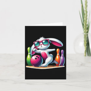Carte Bowling Byll Et Pins Bunny Oeufs Oreilles Chasse P