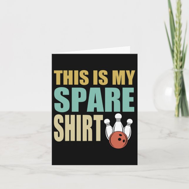 Carte Bowling C'Est Mon Spare Design Bowler Kids (Devant)