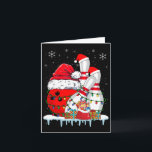 Carte Bowling Christmas Bowling Santa Hat Christmas Ligh<br><div class="desc">Bowling Noël Bowling Santa Hat lumières de Noël</div>