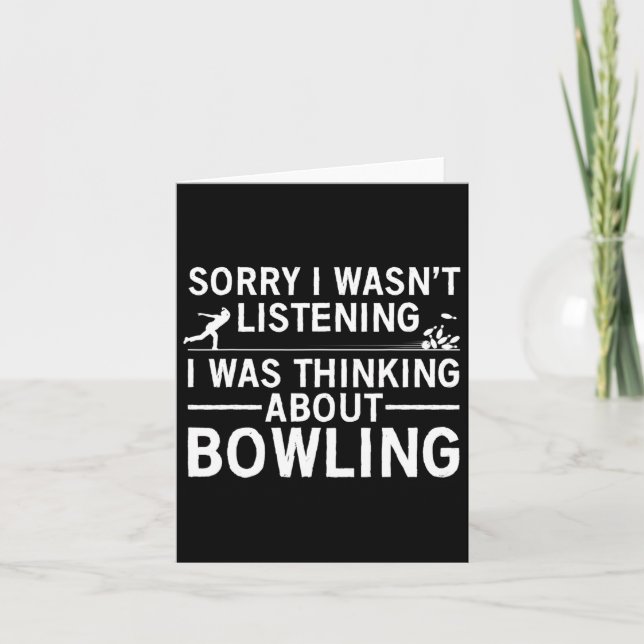 Carte Bowling cool Pour Hommes Bowler Spare Me Bowling (Devant)