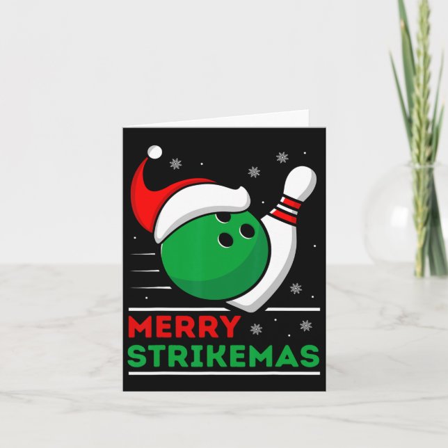 Carte Bowling de Noël (Devant)