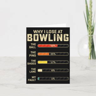 Carte Bowling Drôle Pour Hommes Femmes Enfants Pourquoi