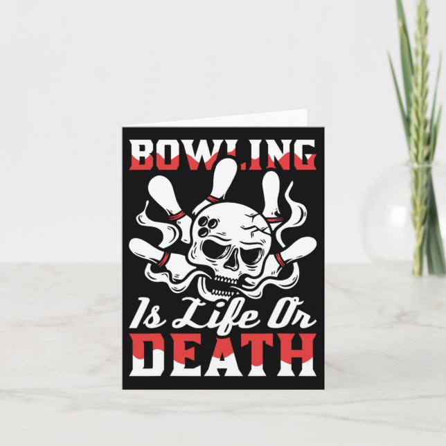 Carte Bowling Skull Team - Alley League Bowler (Devant)