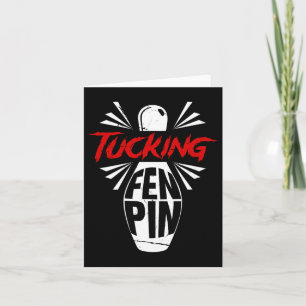 Carte Bowling Tucking Fen Pin Team Bowler Humour Sport P