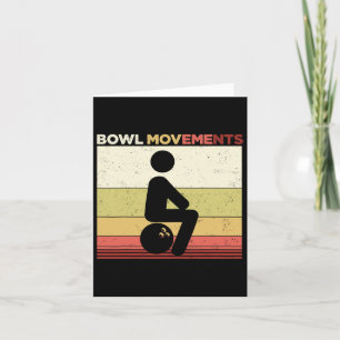 Carte Bowny Bowl Vintage Retro Bowl Mouvements Bowlers
