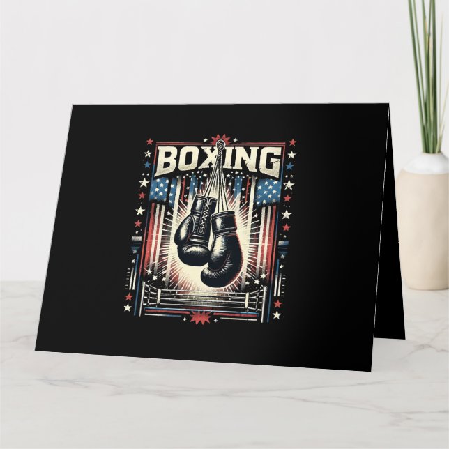 Carte Boxe américaine - Boxer Vintage Bo (Devant)