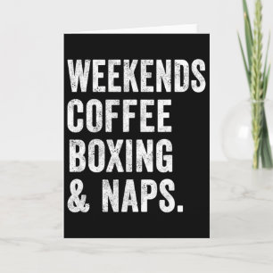 Carte Boxe anglaise et siestes de week-end Boxeur Kickbo