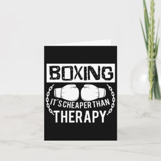 Carte Boxe drôle mieux que thérapie Gants Amateurs Gif