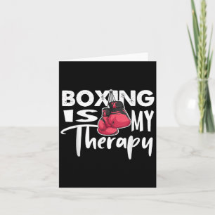 Carte Boxe Est Ma Thérapie Drôle Citation Citation Gym F