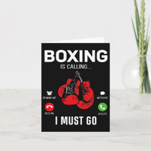 Carte Boxe Gants Téléphone Display Boxe Appelle I Mu
