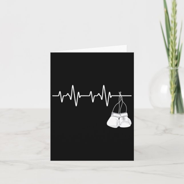 Carte Boxe Heartbeat - Boxer Lover Boxer Boxer F (Devant)
