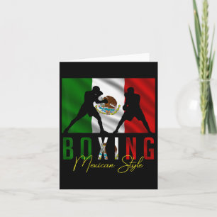Carte Boxe humoristique mexicaine Sparring Kickboxing Ki