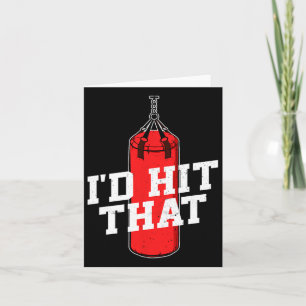 Carte Boxe Je Frapperais Que Gants De Boxe Punching Bag