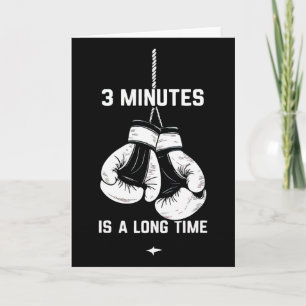 Carte Boxe Kickboxing Boxeur 3 minutes est un long momen