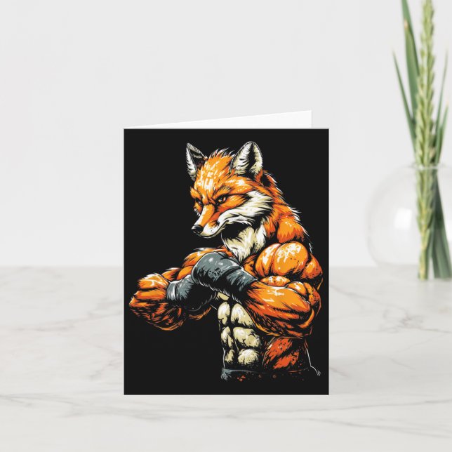 Carte Boxe musculaire à fosse à renards à l'aspect rude (Devant)