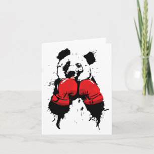 Carte Boxe Pop Art Boxer Panda