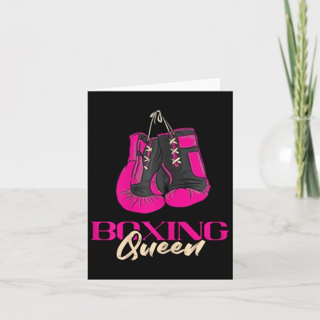 Carte Boxe Queen Kickboxer Kickboxer Gants de boxe Bo (Devant)