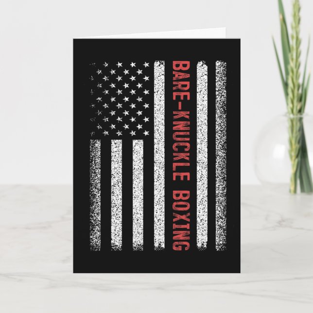 Carte Boxe Re-knuckle Drapeau Américain 4 Juillet Femmes (Devant)