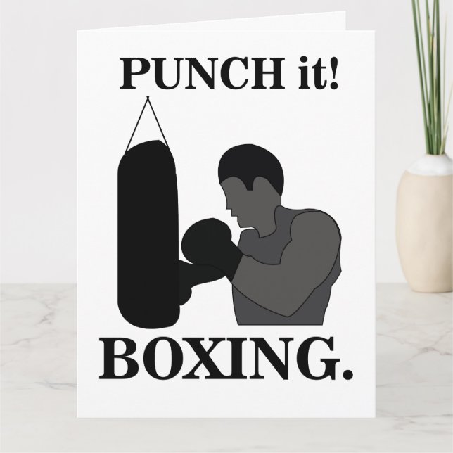 Carte Boxe Sport Punch It Boxe (Devant)