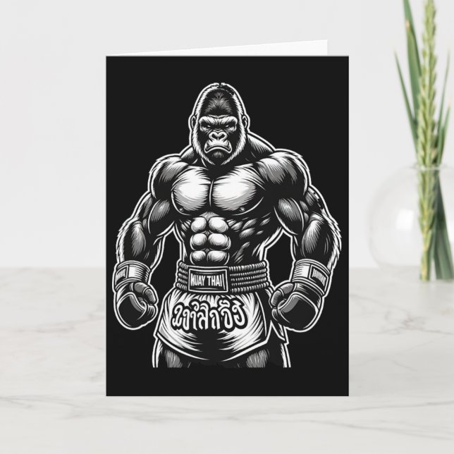 Carte Boxe thaïlandaise et kickboxing - Muay Thai Gorill (Devant)