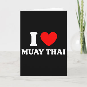 Carte Boxe thaïlandaise J'aime le muay thai J'aime le mu