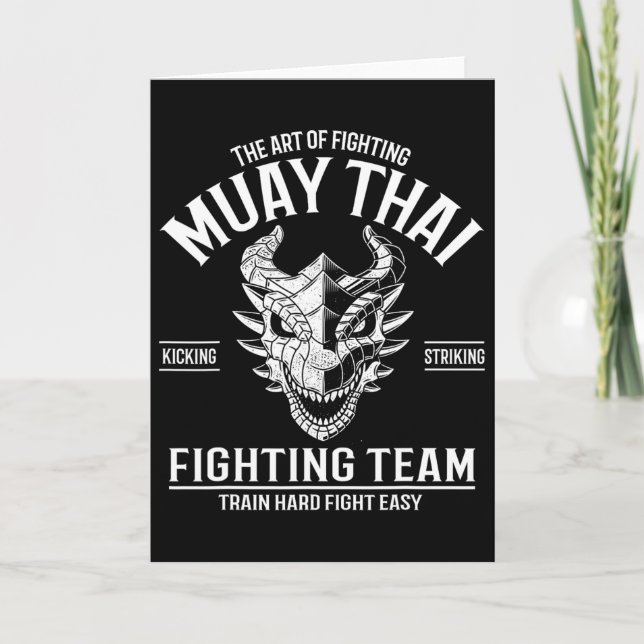 Carte Boxe thaïlandaise Muay Thai Kickboxing  (Devant)